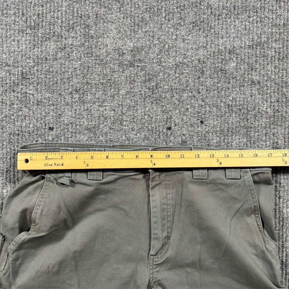 Duluth Trading Flex Fire Hose Cargo Pants Mens Size 36x32 Gray Slim Fit Low Rise - Picture 6 of 10